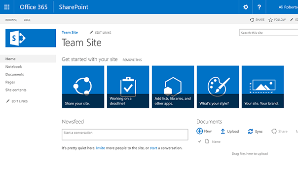 sharepoint content layout